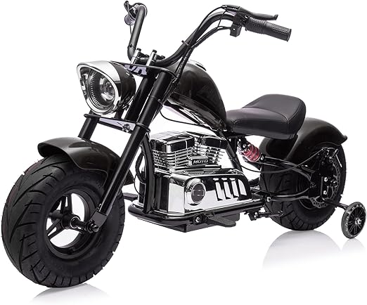 36V Ride On Off-Road Motorcycle, Electric Dirt Bike for Teens,350W Brushless Motor, Fast Speed 16.5mph with Music,Spring Suspension,Led Light, Leather Seat for Teens Max Load 176lbs,Black