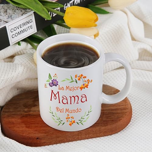 Miniatura 2 de Taza de café española, regalo para mamá, regalo para mamá, regalos para el día de la madre, regalos de cumpleaños para mamá, mamá, madre, 11 onzas