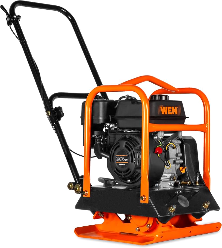 Amazon.com : WEN 6.5HP 196cc Plate Compactor with Wheels and 3350