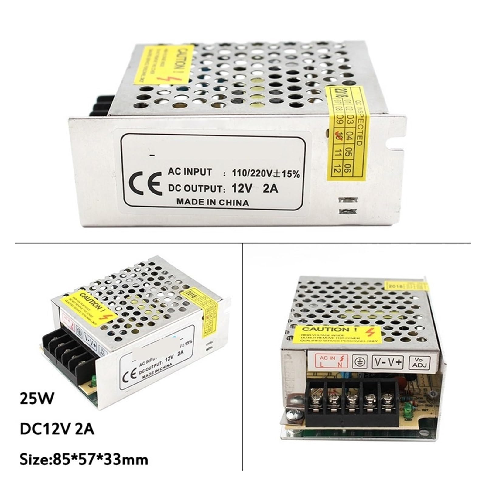 Netzteil-Schalttransformator AC DC ZU 5 V 12 V 24 V 48 V Schaltnetzteil Quelle 5 V 12 V 24 V 48 V Netzteil 5 12 24 48 V Transformator für Wohnmobil, Pumpe, LED-Streifen, LCD-Monitor(12V 50A 600W)