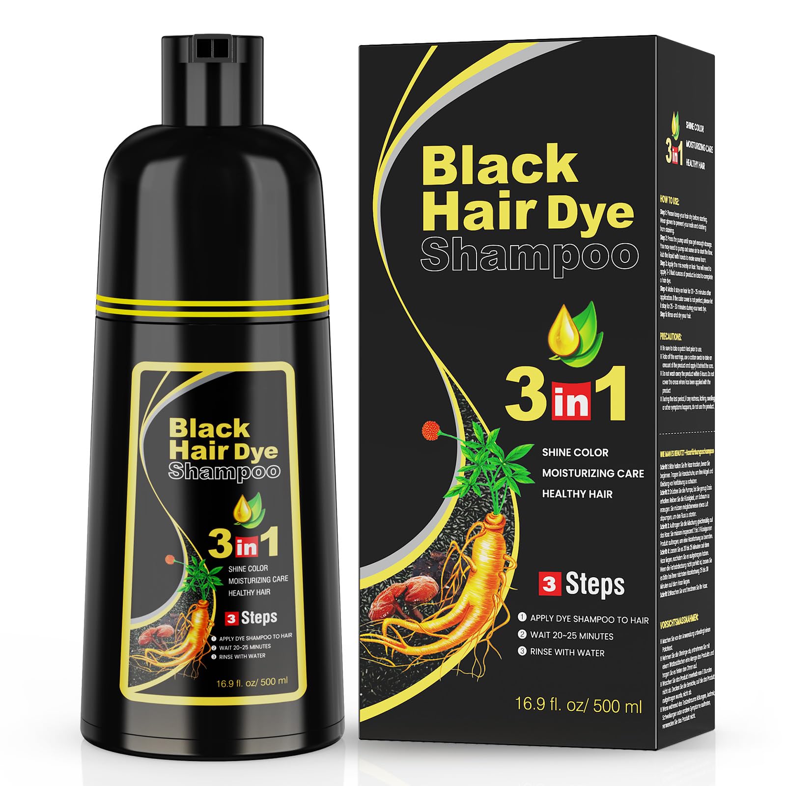 KAISASA Black Hair Dye Shampoo