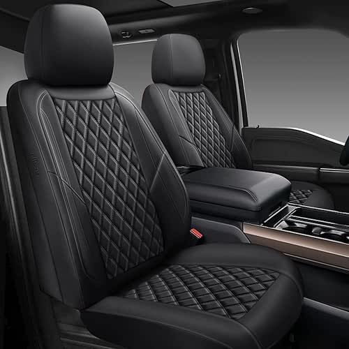 Premium Leather Car Seat Covers Full Set,Universal Fit for Cars,Trucks&SUVs,Waterproof