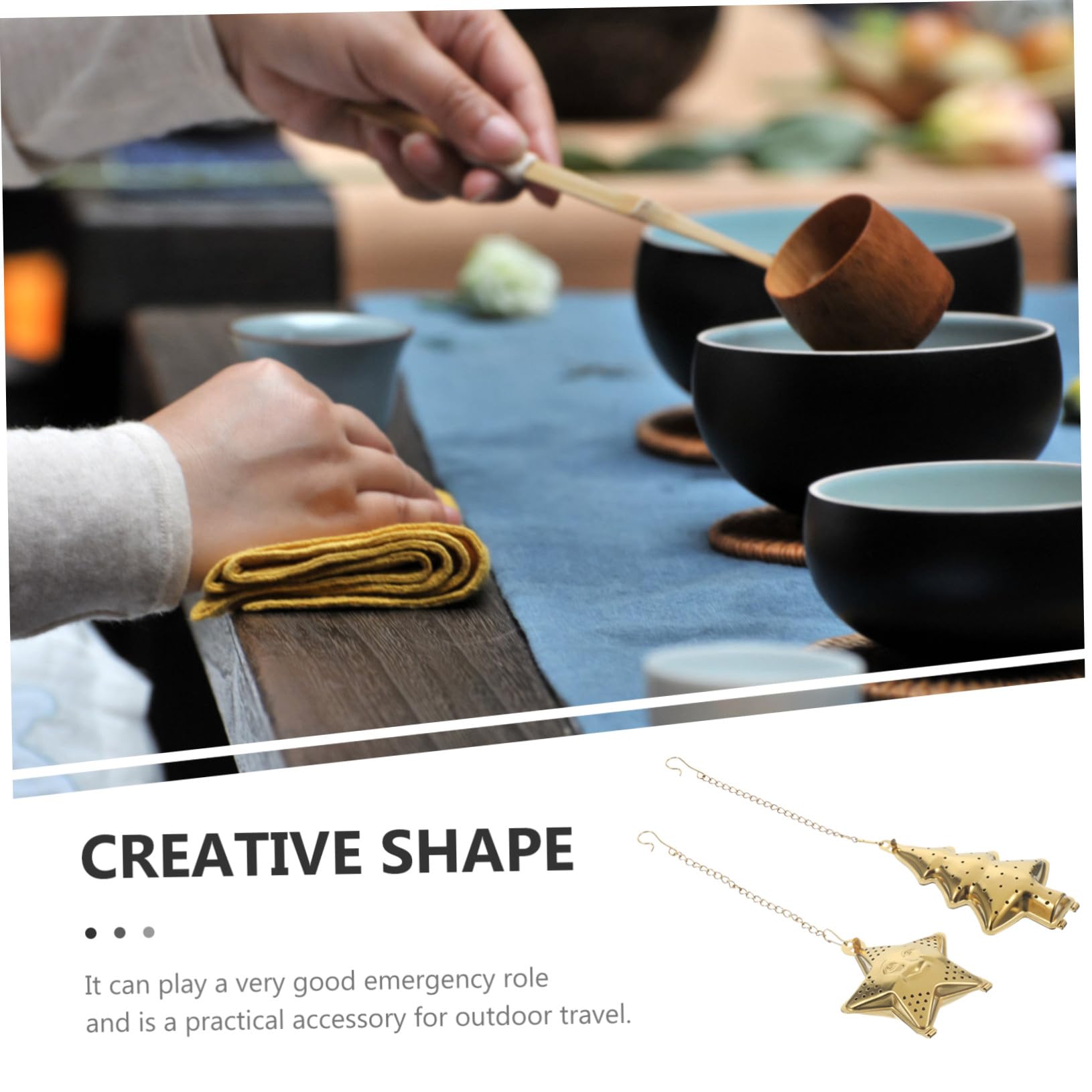 2 Pcs Infusores de Té de Acero Inoxidable Reutilizables Forma Creativa, Coladores para Té Suelto, Accesorios para Té Ideales en Cocina Estilo Aleatorio