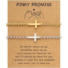 1/2/3 PCS Friendship Bracelet for Women, Stainless Steel Link Bracelets for Best Friend/Mother Daughter/Sister