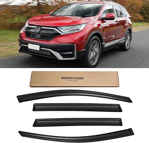 Miniatura 73 de Viseras de ventana para Toyota Camry 2007-2011, protectores de lluvia, deflector de ventilación, sombra humo oscuro 07 2008 2009 2010 11, con cinta