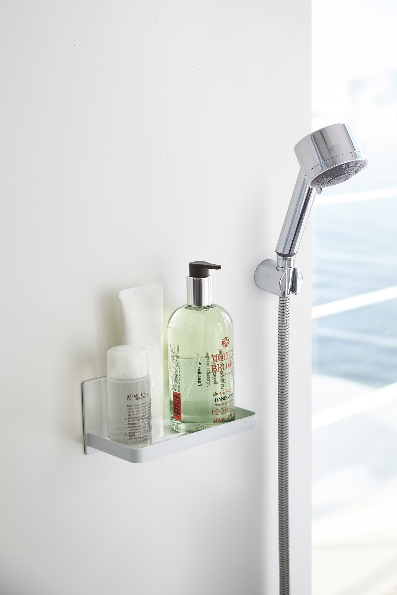 Yamazaki Industrial Magnetic Bathroom Rack, White, Approx. 7.1 x