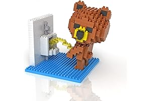 Sanzo Super Cute Brown Bear Toilet Building Blocks