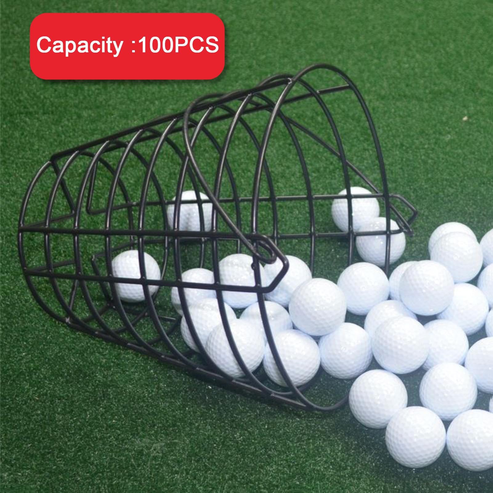 Generisch Golfkorb,Korb Für 100 Golfbälle | Großer Behälter Aus Draht, Organizer Für Zuhause, Golfplatz & Driving Range