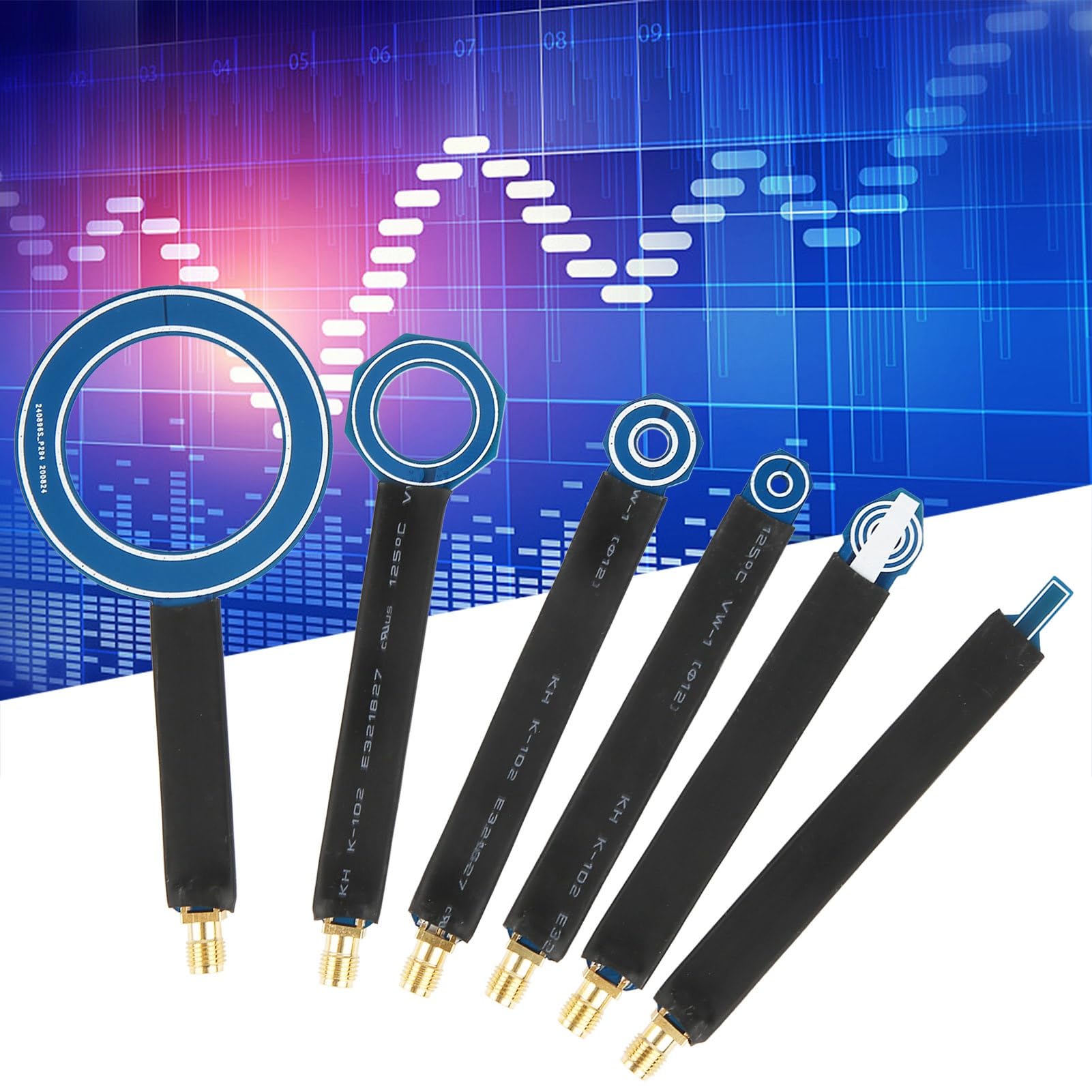 Sonda di Campo Magnetico per Campo Vicino 6 Pezzi Emc Sonda per Campo Vicino Sonda per Campo Magnetico per Conduzione di Radiazioni Antenna, Altri Dispositivi Elettronici,
