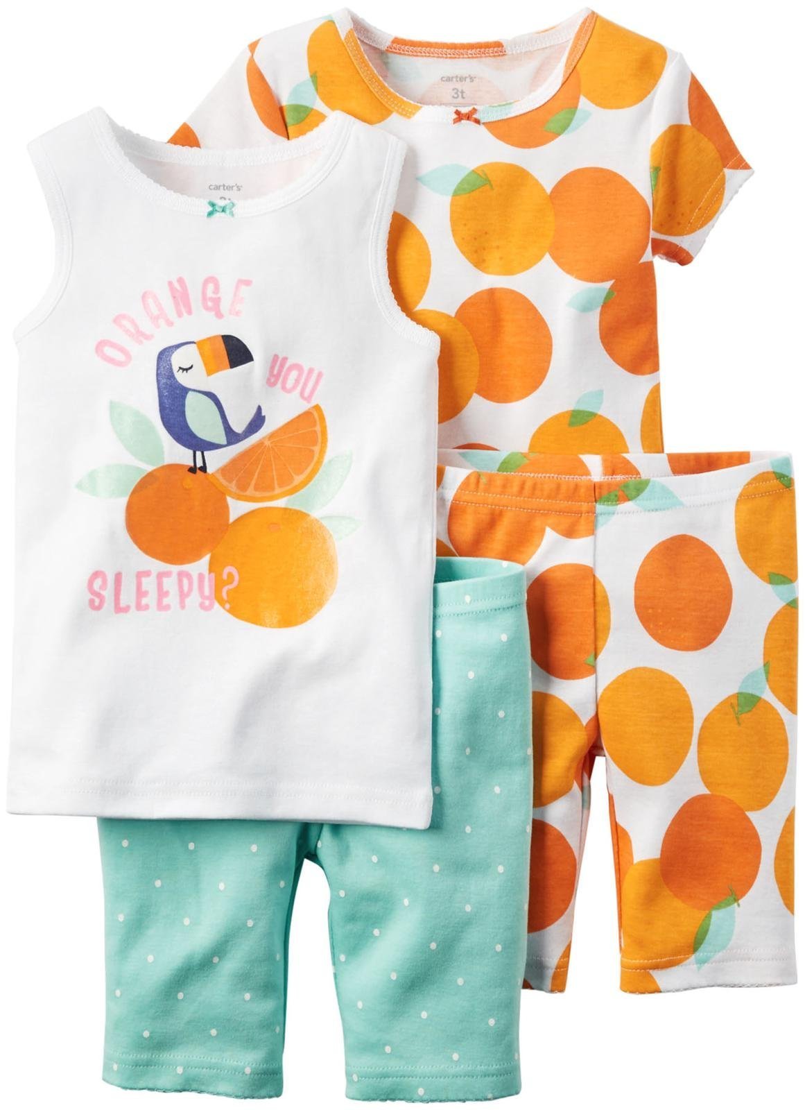 Carter's Baby Girls' 4 Pc Cotton 331g083, Print, 9 Months