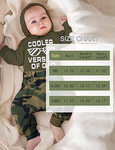 Miniatura 9 de Fommy Ropa para Bebé Recién Nacido Niño Sudaderas con Capucha de Manga Larga con Estampado a Cuadros con Letras + Pantalones Largos Conjunto de 2