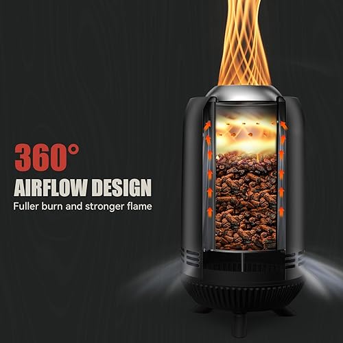 Miniatura 5 de ONLYFIRE OUTDOOR LIVING Chimenea de mesa de 12 pulgadas con bolsa de transporte, hoguera portátil para camping, caravana, patio trasero, hoguera,