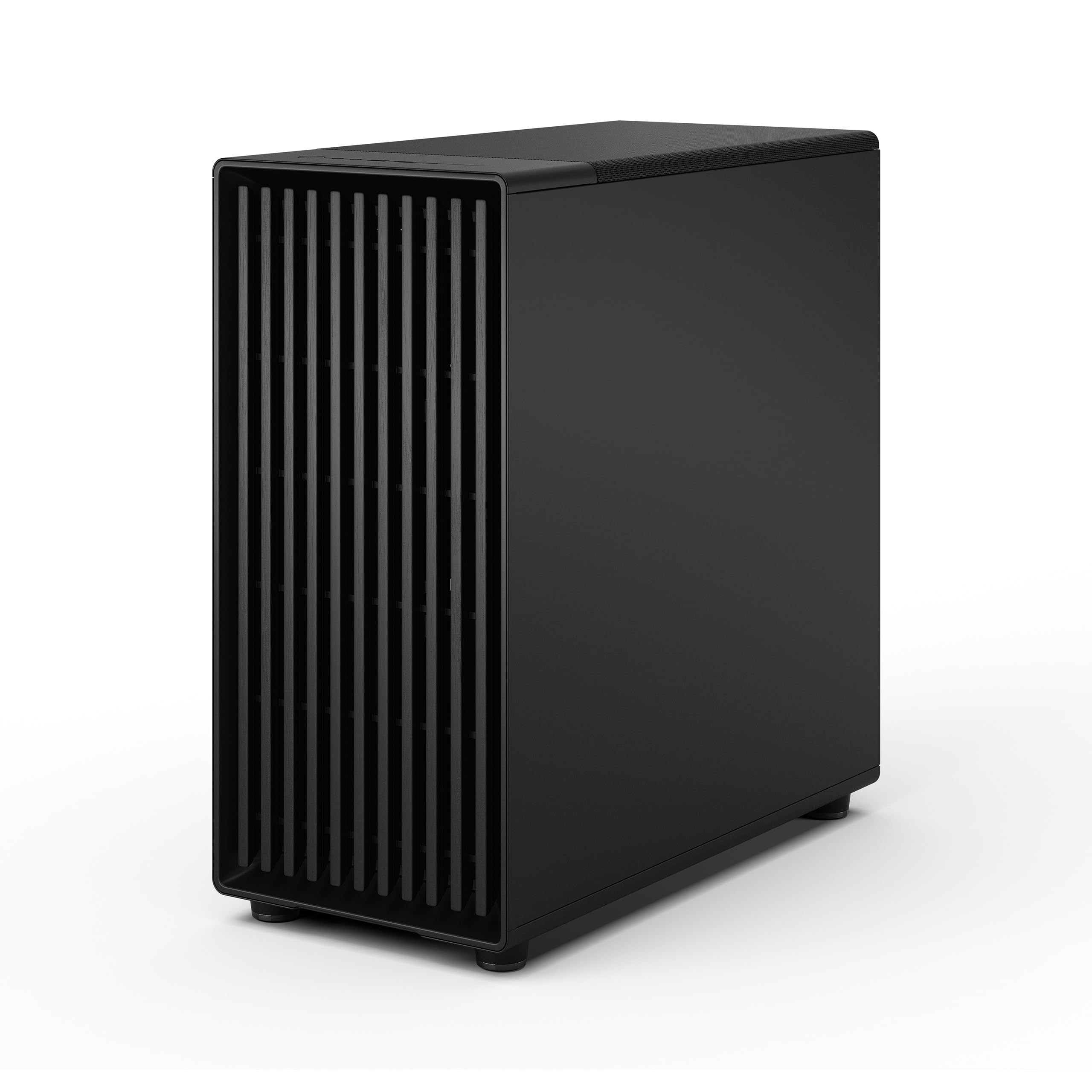 Fractal Design North XL Momentum Black - Glass Side Panel - Genuine Blackened Oak Wood Front - High Airflow PC Gaming Case - Three powerful 140mm Momentum Fans Included - ATX/E-ATX Support