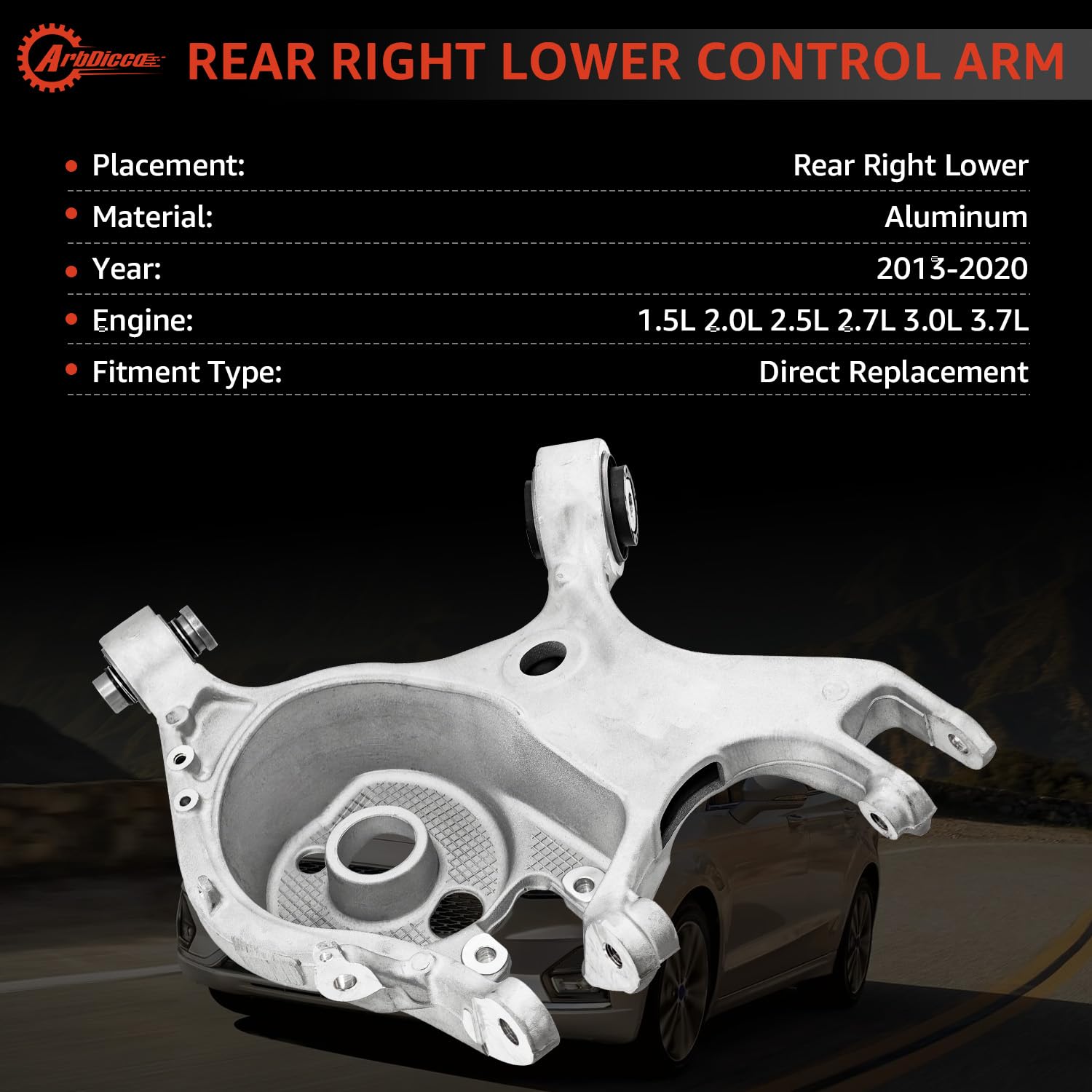 Amazon.com: 526-100 Rear Right Lower Control Arm Compatible with