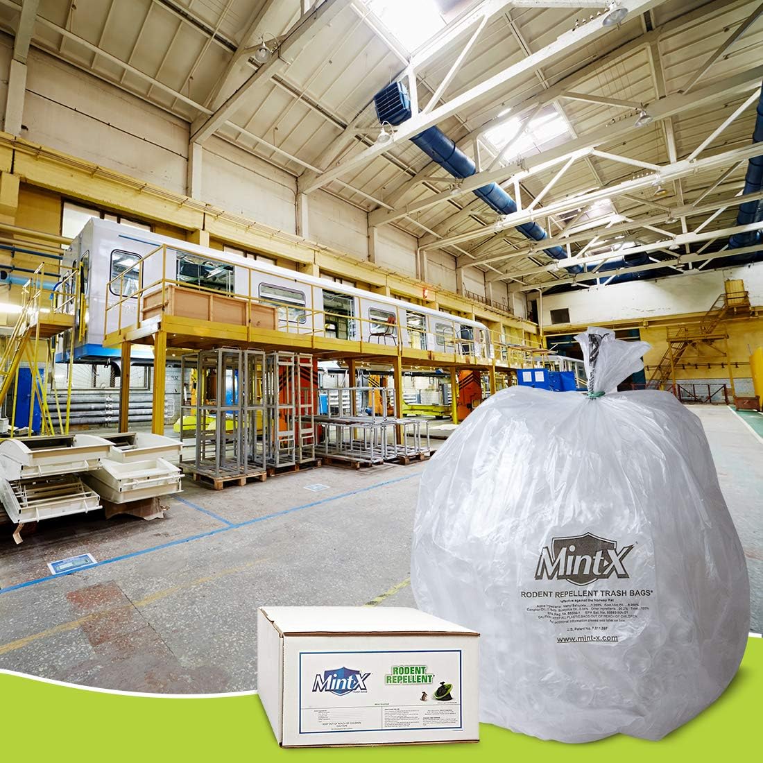 Uр Tо 60% оƒƒ Mint-X Rodent Repellent Trash Bags, 1.7 Mil, Flat Seal, 58 Height x 38 Length, Clear (Pack of 100) (MX3858STC) Crаzу Clеаrаnсе Mint-X Rodent Repellent Trash Bags, 1.7 Mil, Flat Seal, 58 Height x 38 Length, Clear (Pack of 100) (MX3858STC)