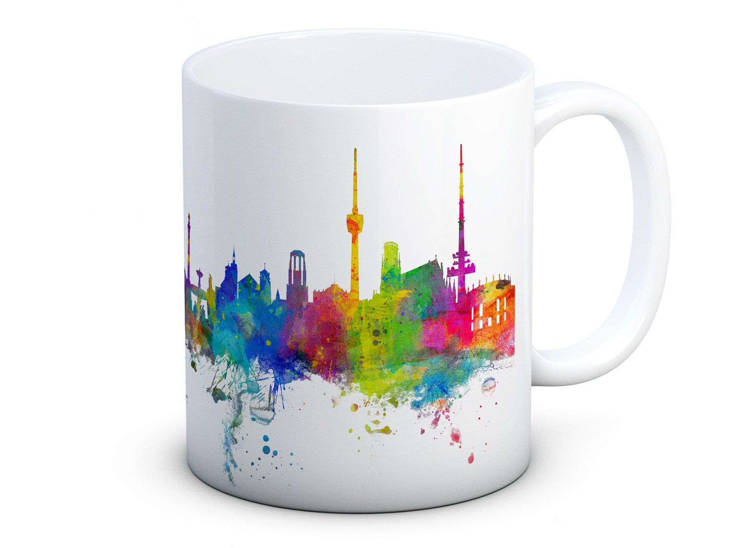 Stuttgart Skyline German Cityscape Coffee or Tea Mug