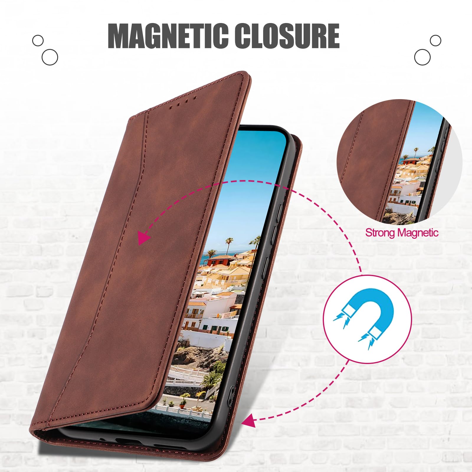Custodia magnetica per libro per Huawei Honor 90 Lite 90 Pro Custodia a portafoglio con slot multischeda in pelle Borsa per telefono magnetica – acquista a prezzi convenienti sul marketplace