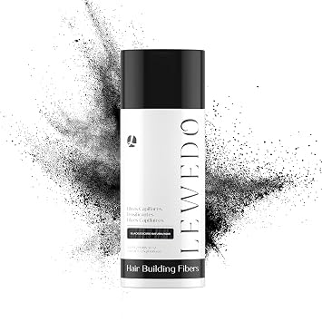 Hair Building Fibers - Instant Volume for Thinning Hair, Natural Appearance with Electrostatic Adsorption,Plant-Based, All-Day Hold, 25G Black
