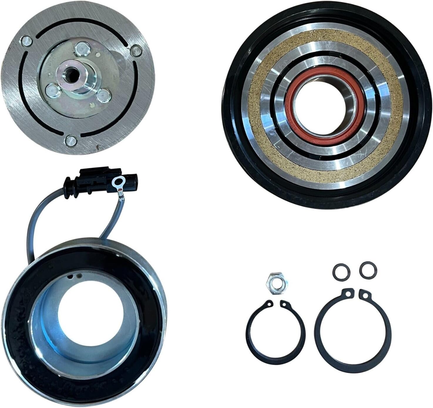 RYC New Automotive Air Conditioning Compressor Clutch AD-1819N-CL (Fits Alfa Romeo Stelvio 2.0L 2018-2026; Fits Maserati Grecale 2.0L 2023-2026)