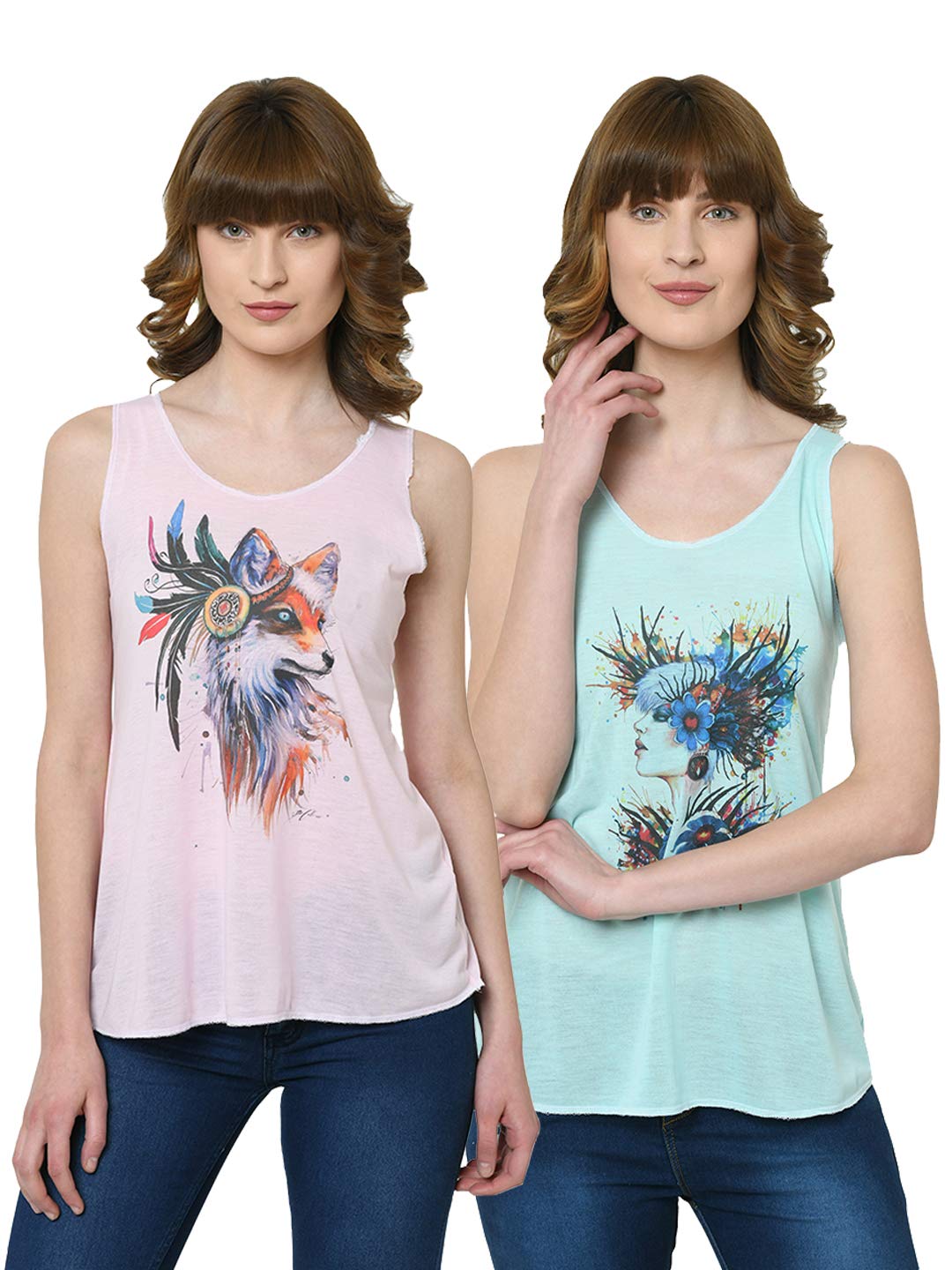 Regular FIT Tank TOP for Women-LT_12_P_3_G_002-P