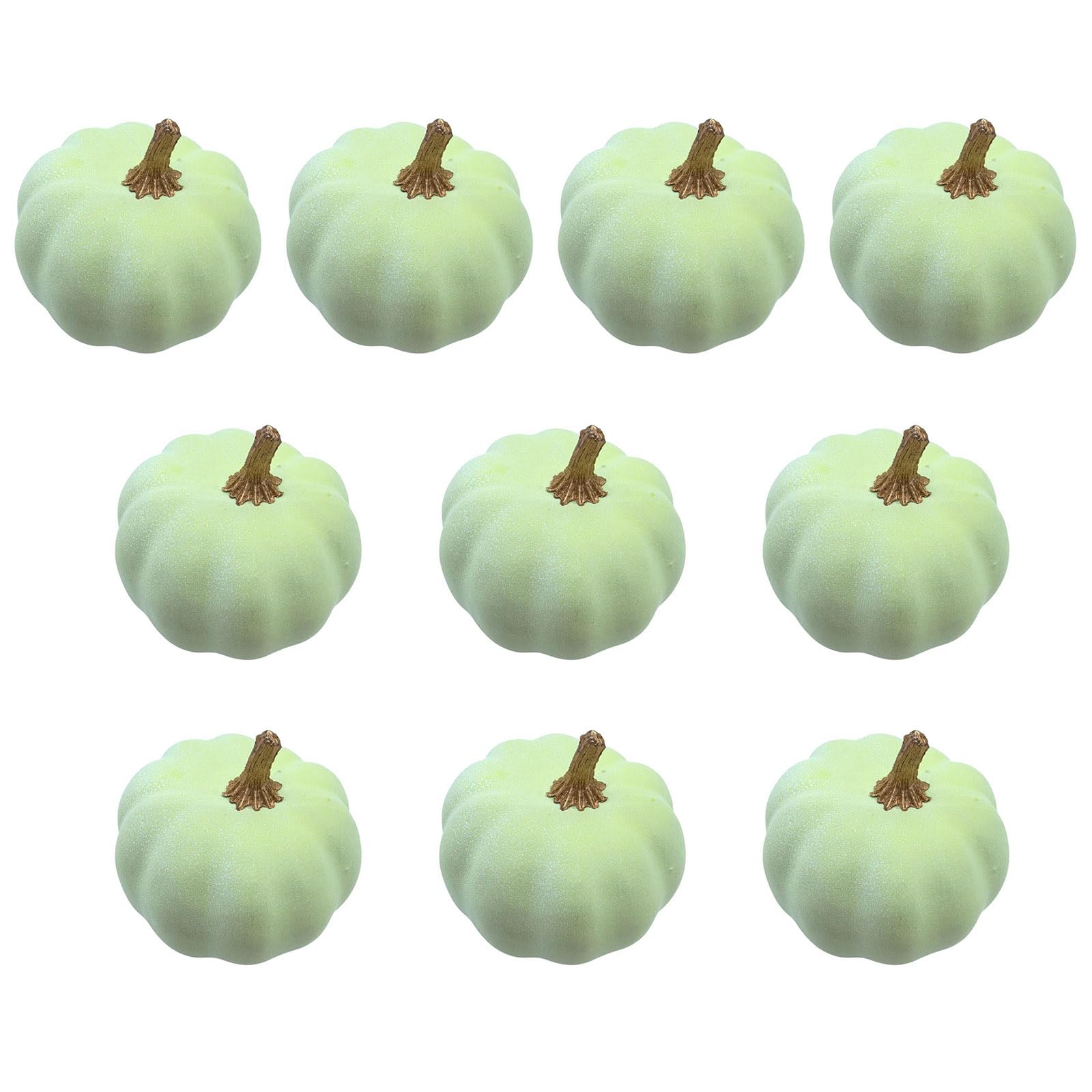 Msioytog Of 10 Halloween Foam Pumpkins Decorations for Outdoor Indoor Party Classroom Activity Centerpieces Realistic Faux Pumpkin Texture