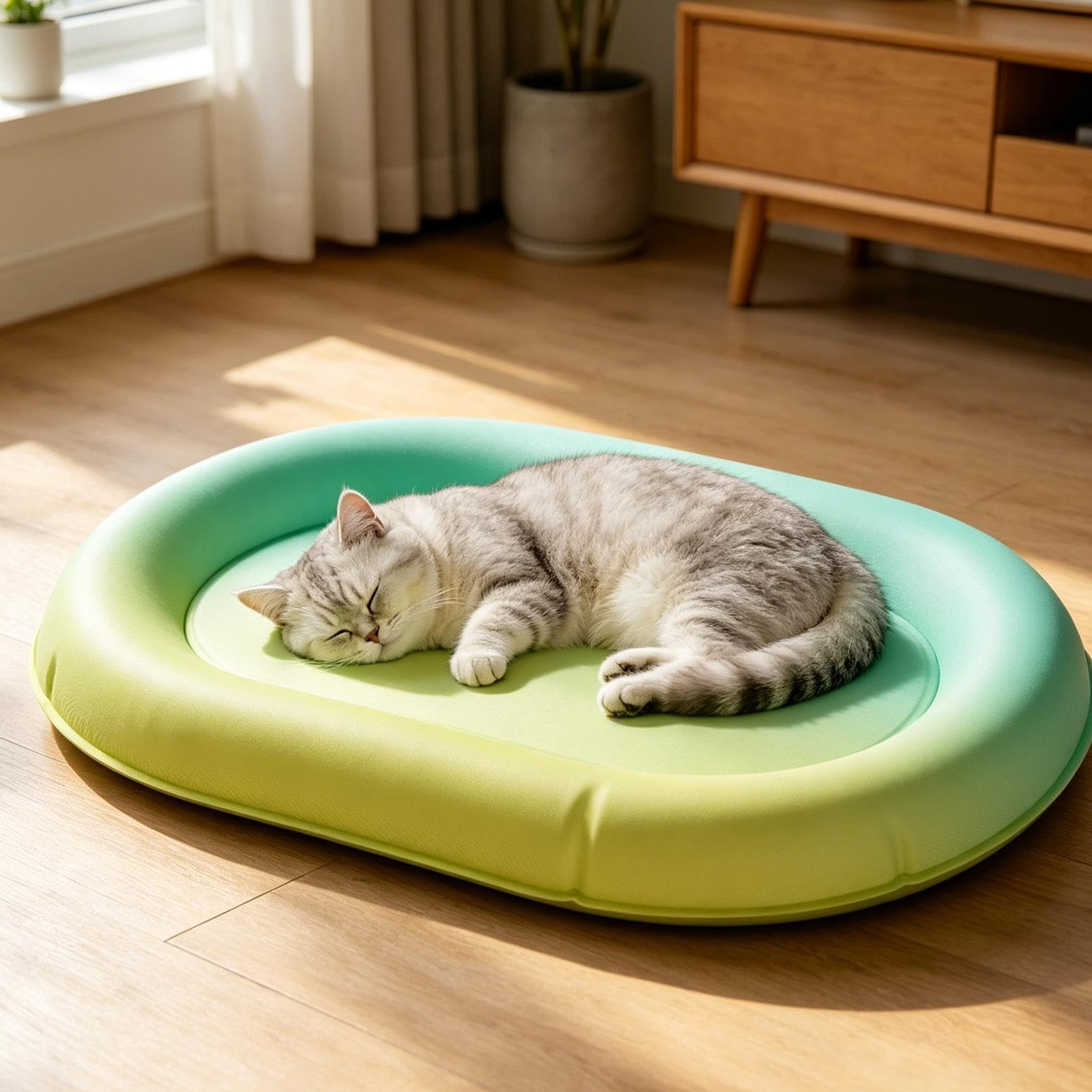 Generisch Alfombrilla de refrigeración portátil para cama de gato y manta impermeable para dormir para mascotas – para interior y exterior, terraza, casa, coche, viaje y de transporte