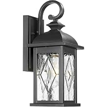 Porch Lights Outdoor 21 Inch Large Outdoor Wall Lights with Clear Water Ripple Glass Aluminum Waterproof and E26 Socket