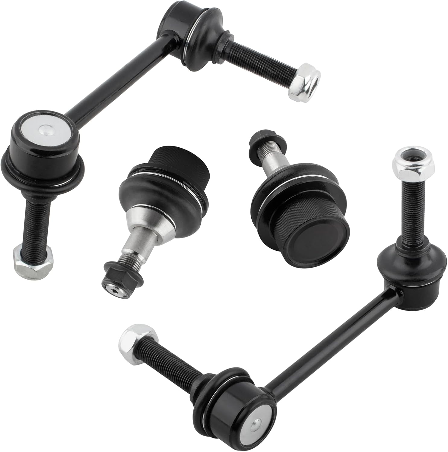 K750578 K750579 MS25518 Front Lower Ball Joints Stabilizer Sway Bar End Links for Dodge Durango w/o Sport Suspension 2011 2012 2013 2014 2015 Jeep Grand Cherokee 2011 2012 2013 2014 2015
