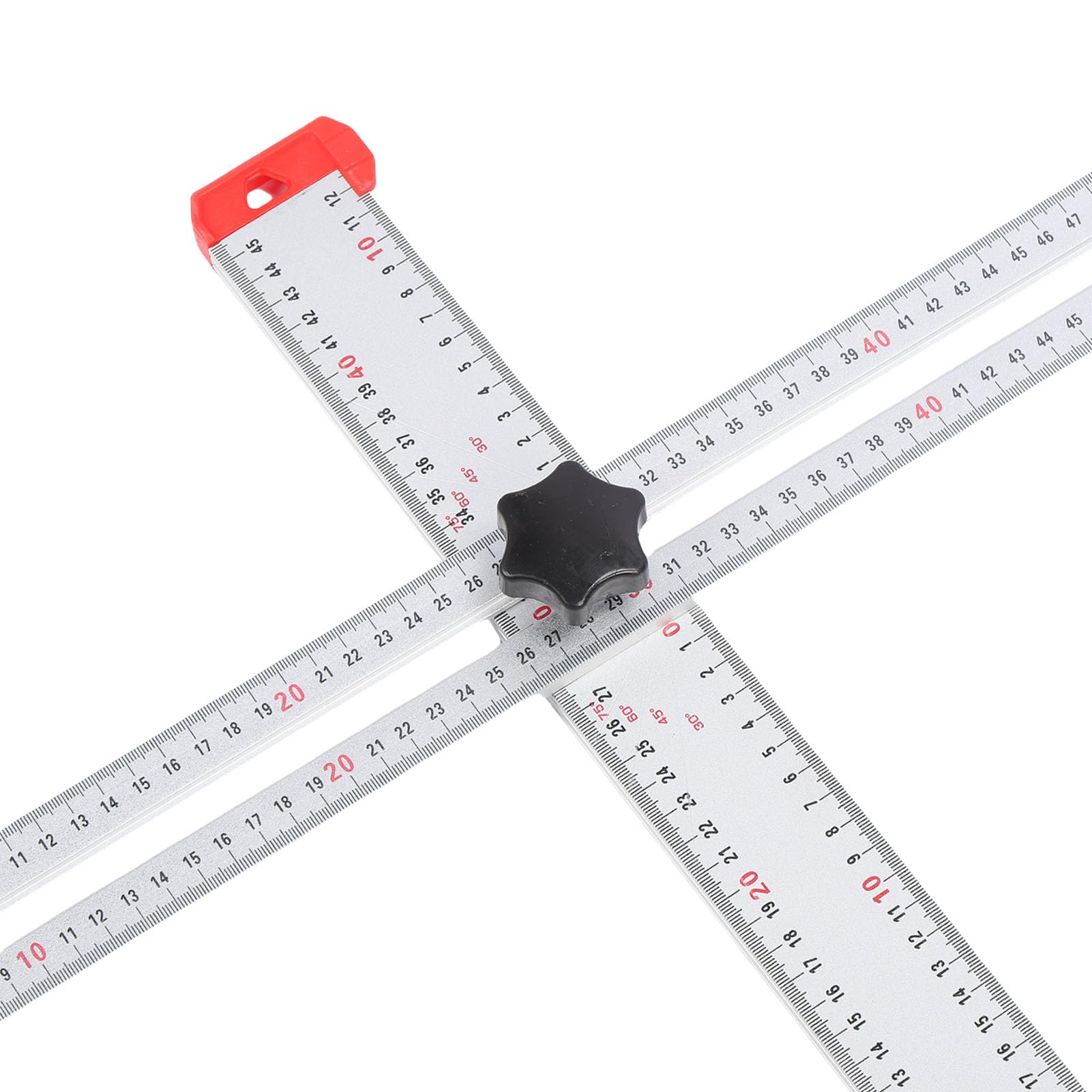 FTVOGUE Squadra a T Regolabile per Cartongesso, Squadra a T Scorrevole in Lega di Alluminio con Scala Doppia Direzionale, Righello per di Marcatura da 120 Cm per Misurazione e Layout di Carpenteria e