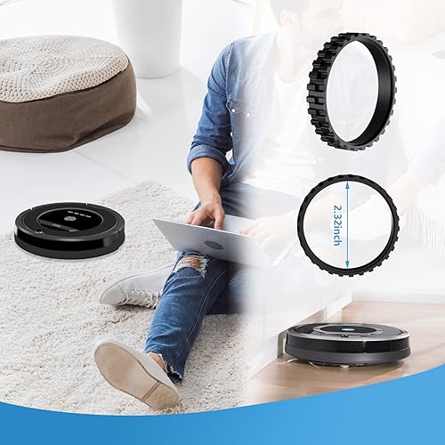 Miniatura 2 de Llantas de repuesto para Irobot Roomba para ruedas Series 500, 600, 700, 800 y 900 e5 e6 e7 i3 i3+ i4 i6 i6+ i7 i8 j7, para todos los modelos IROBOT