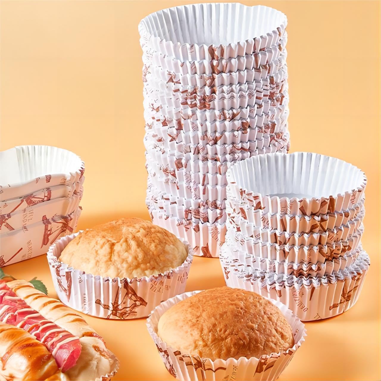 Paper Cups Extra Large Muffin Liners Muffin Liners Extra Large White  Cupcake Baking Cups 2-3/4
