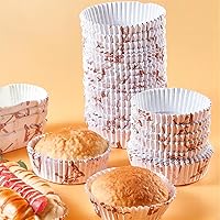 Vista 8 de YOUEON 600 Pcs 3.5 In Jumbo Cupcake Liners Greaseproof, 6 Oz Large Paper Baking Cups Non-Stick, Jumbo Muffin Liners for Muffins, Cupcakes, Brownie
