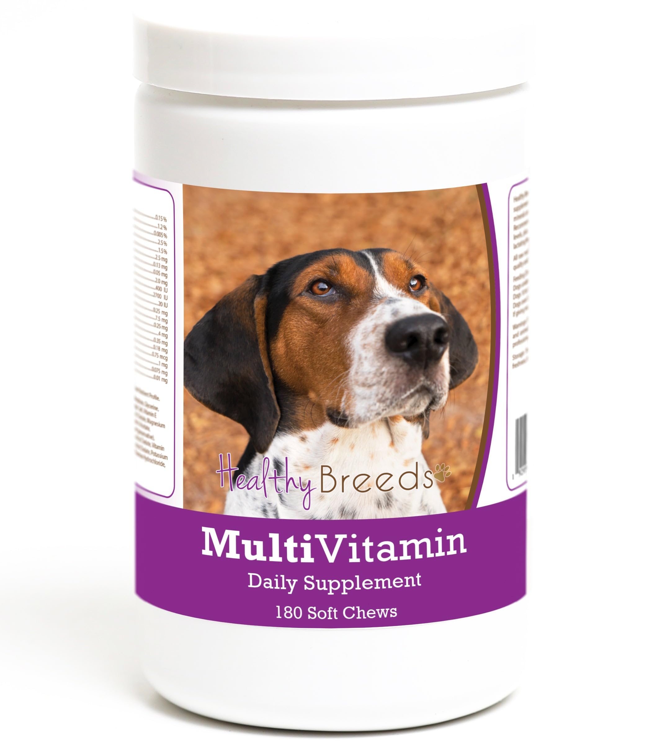 Healthy Breeds Treeing Walker Coonhound Multivitamin Soft Chew for Dogs 180 Count
