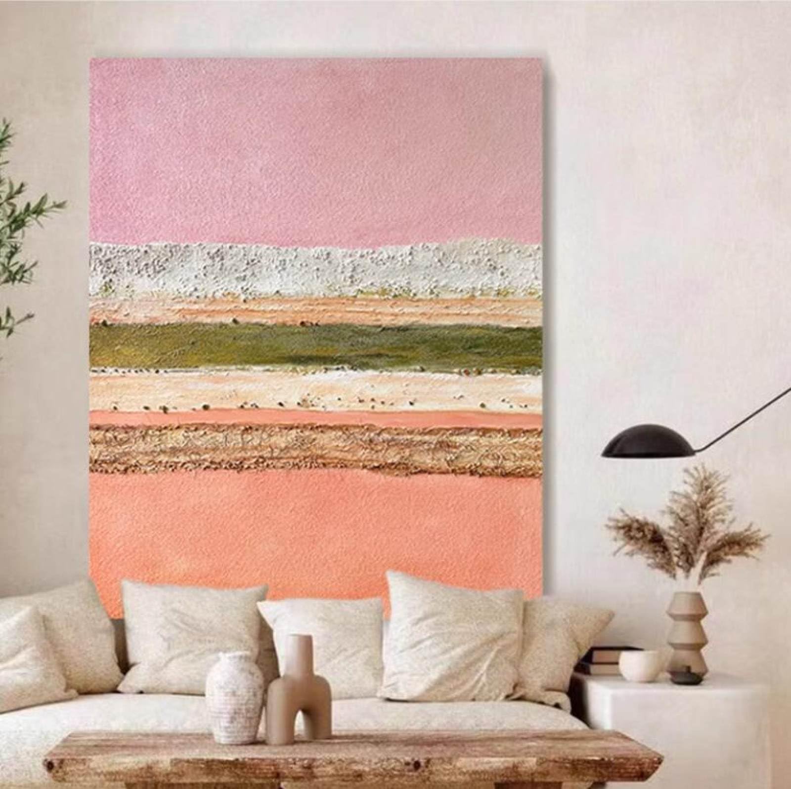 Peinture à l'huile murale sur toile grand format pour mur vide