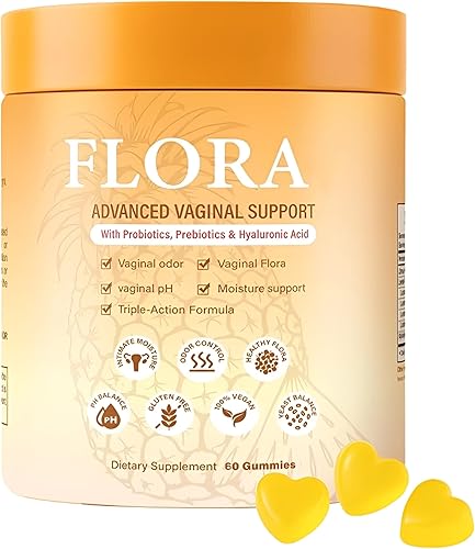 Gomitas Flora Plus, apoyo vaginal avanzado, gomitas de salud vaginal, equilibrio de pH para mujeres, salud vaginigal probiótica - Promueven el olor
