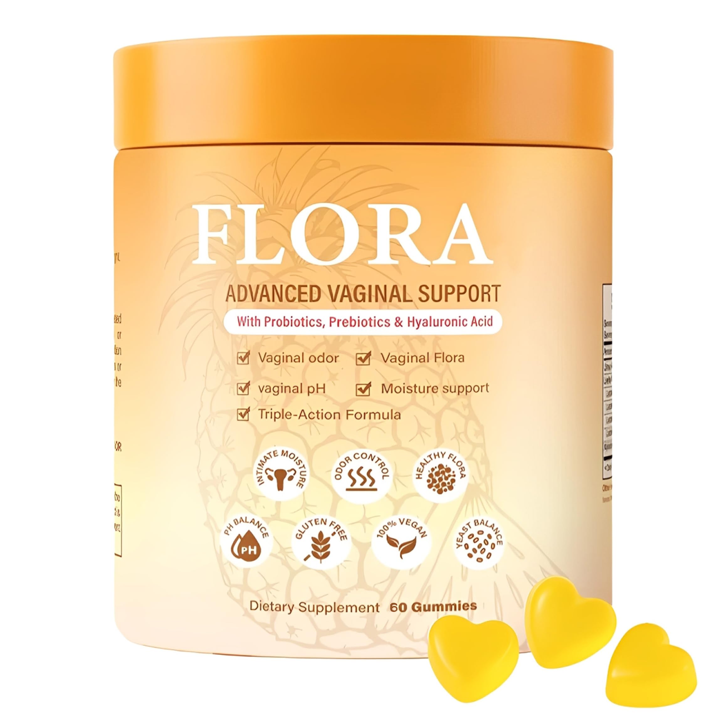 Amazon.com: Flora Plus Gummies, Advanced Vaginal Support, Vaginal