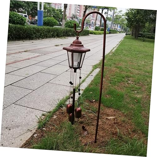 Miniatura 6 de Uonlytech Solar viento carillón luz jardín estaca luces solares lámpara decorativa al aire libre