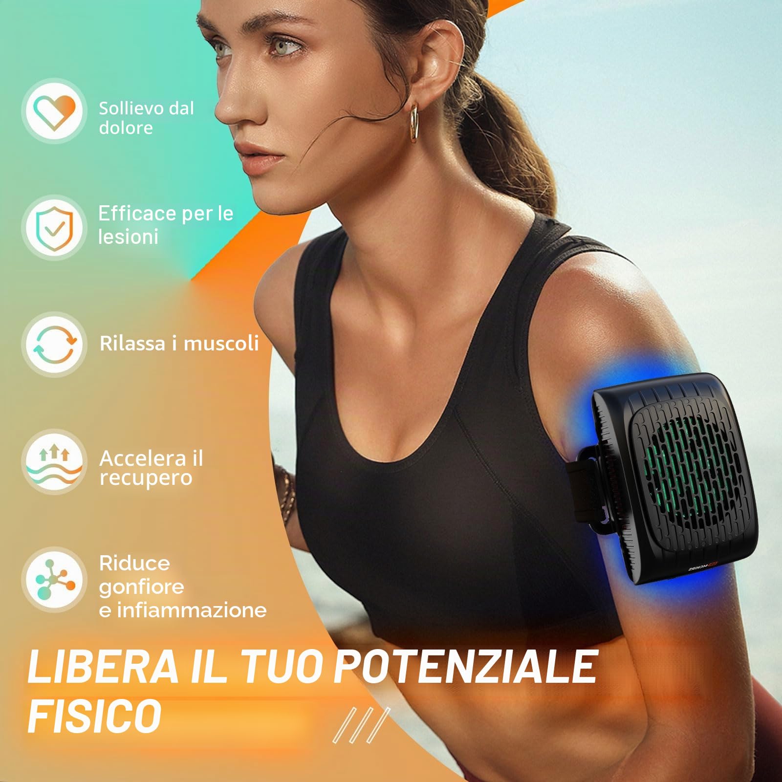 Senza fili Macchina per la Terapia del Freddo con Terapia del Freddo, del Calore e del Contrasto, Riutilizzabili Istantaneo Ghiaccio Impacchi per i Dolori Muscolari & Infortunio Sportivo