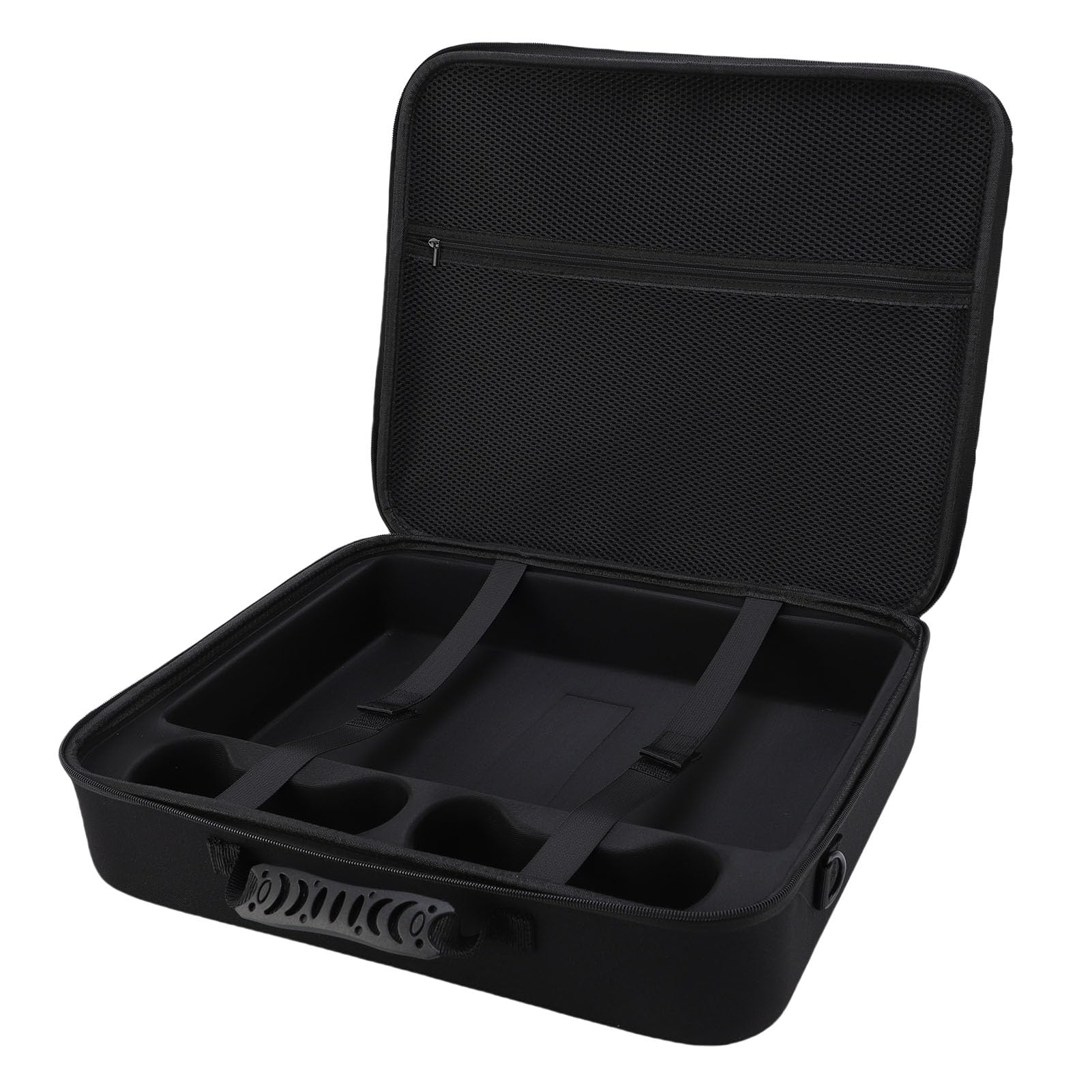 XUMIUZIY Custodia Rigida per Console da Trasporto |Borsa da Viaggio Impermeabile per Console di Gioco Resistente Ai Graffi con Tracolla per Controller Doppi e Accessori (BLACK)