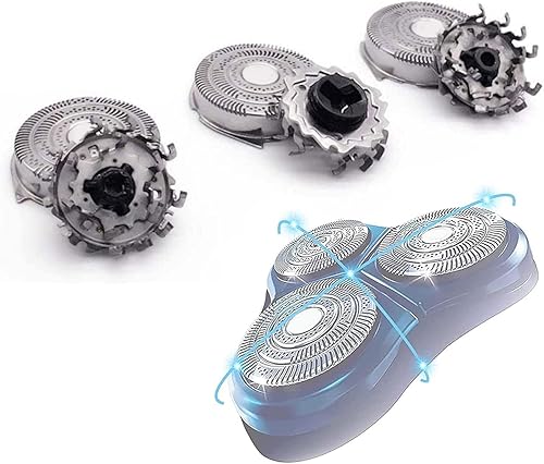 SH30 - Cuchillas de repuesto para afeitadoras Philips Series 3000, 2000, 1000 y S738 Click and Style, cuchillas de repuesto para cabezales de
