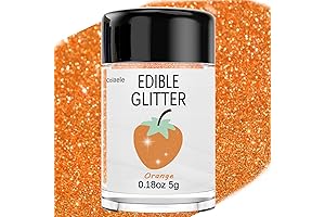 Orange Edible Glitter: A Culinary Masterpiece for Shimmering Delights