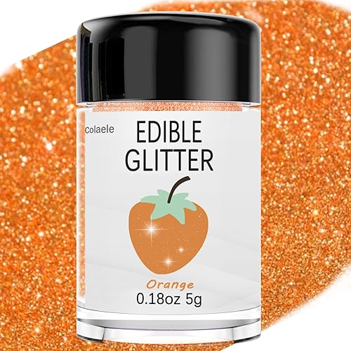 Miniatura 7 de Colaele - Polvo de brillo comestible plateado para tartas y bebidas, 0.18 oz de polvo brillante de grado alimenticio metálico para decoración de