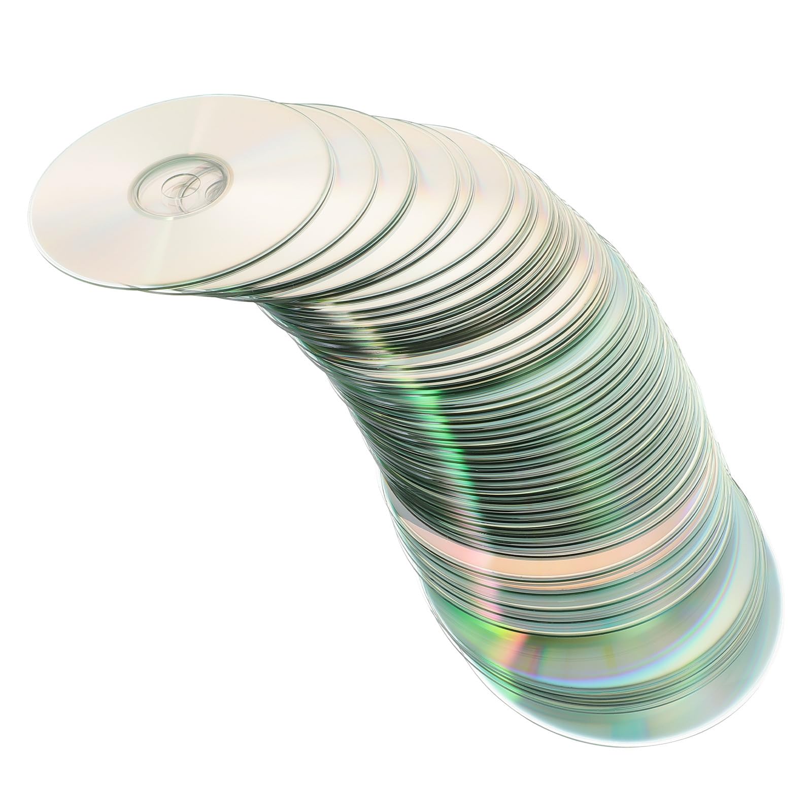 BESPORTBLE Lot de 50 Disques CD Décoratifs DIY Double Face Réfléchissante Multifonctions pour Bricolage Maison Matériel Créatif en Plastique pour Décoration et Activités Manuelles
