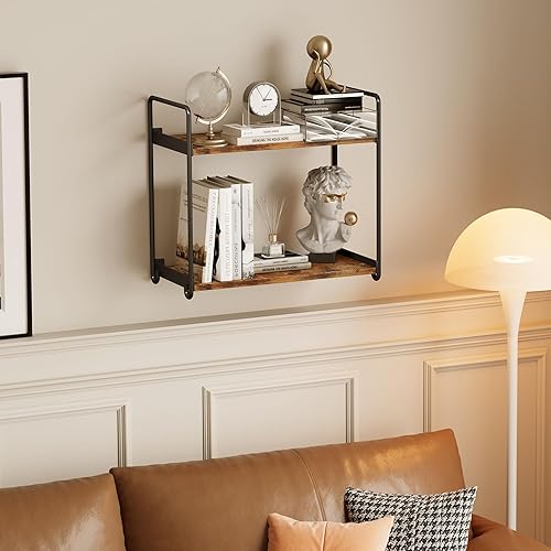 Miniatura 9 de Homeiju Organizador y almacenamiento de baño estantes para encimera y pared, organizadores de maquillaje de 2 niveles, organizador de tocador,