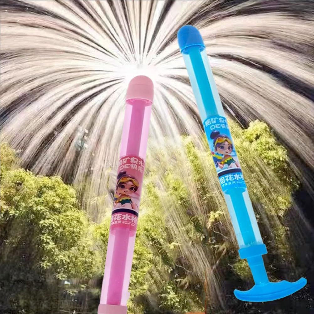 Firework Water Gun - Water Firework Sprinkler, Romantic Fireworks Style Water Spray Toy for Beach, Family Friends Interactive Pool Game Nighttime Event Playing for Beach, Playground