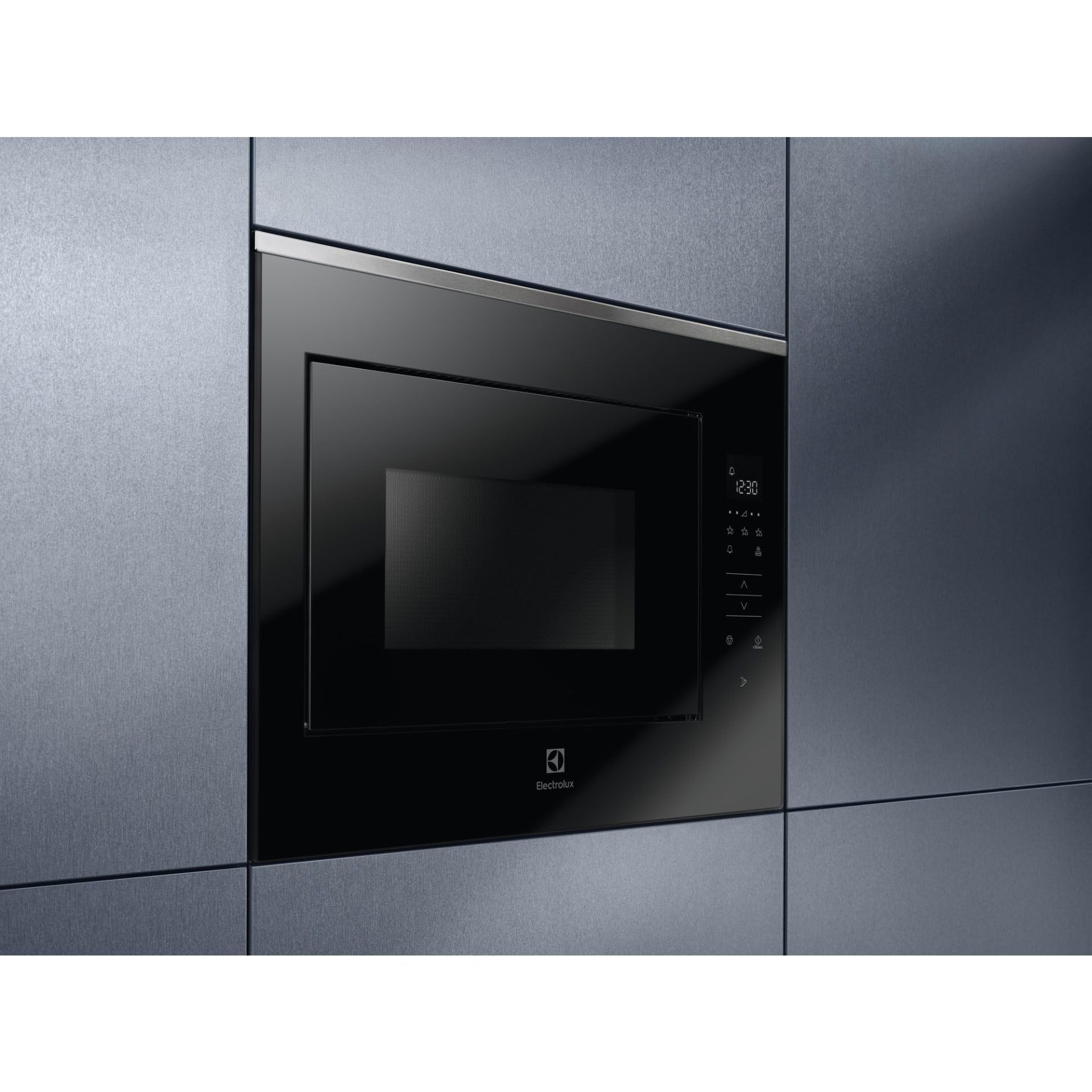 Microonde Grill Incassabile Electrolux KMFD264TEX - Microonde + Grill Integrabile Inox Antitraccia e Nero - 26 litri - 900 W
