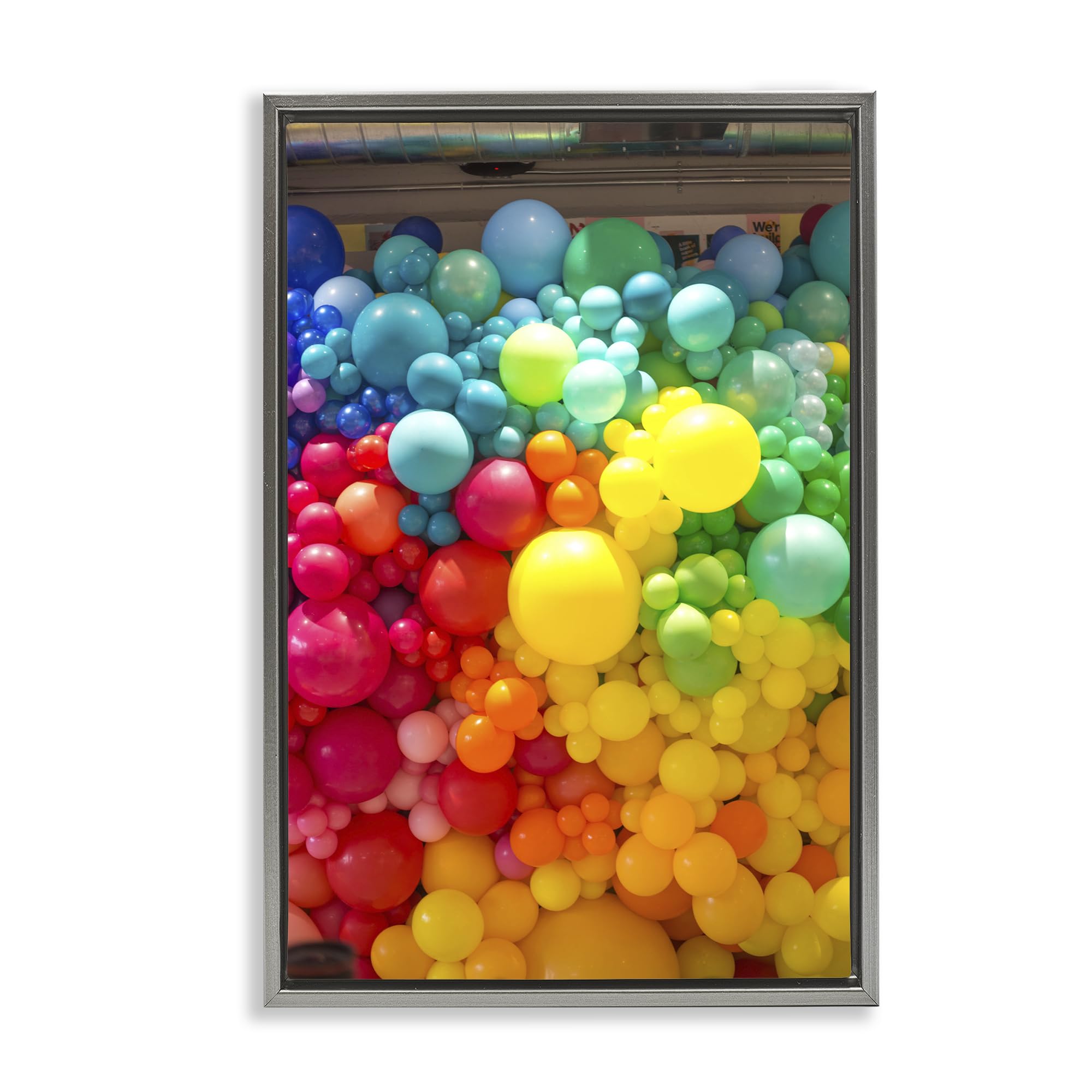 Colorful Balloons Celebration, 20 x 30 Inch Canvas in Floater Frame