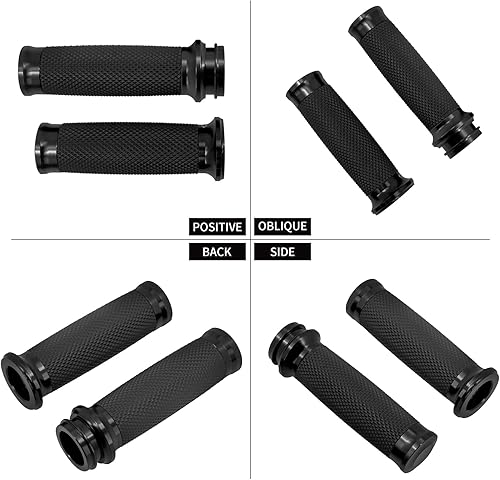 Miniatura 9 de Empuñaduras de manillar de acelerador electrónico para motocicleta para manubrio de 1" 0.984in ajuste universal para Harley Touring Dyna Softail