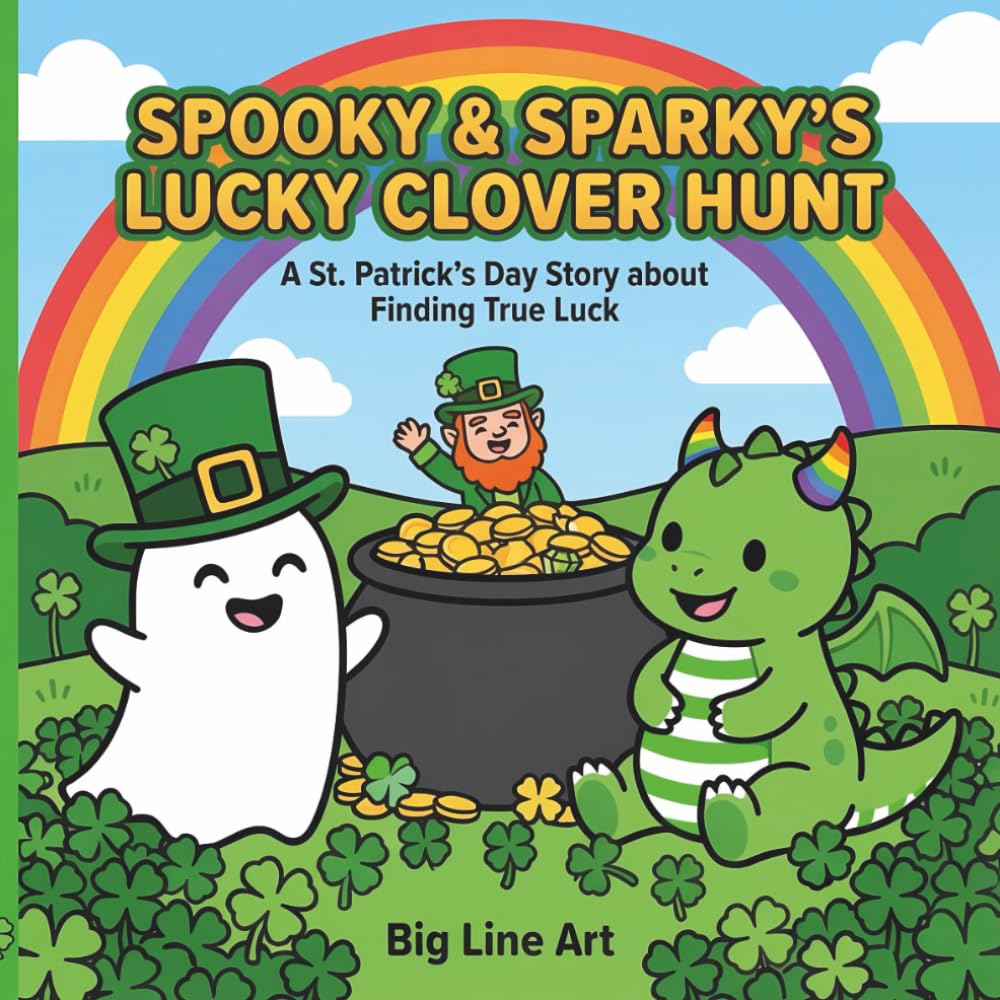 Spooky & Sparky’s Lucky Clover Hunt: A St. Patrick’s Day Story for Kids about Finding True Luck (Big Line Tales)