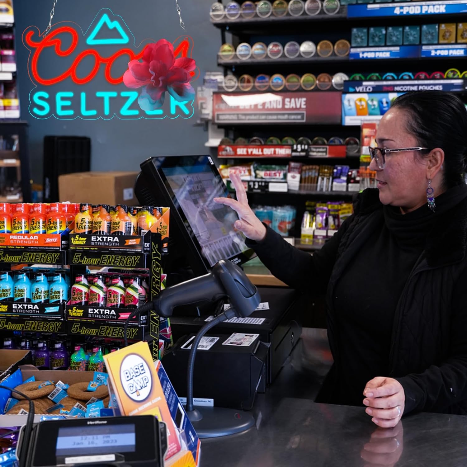 JFLLamp Beer Neon Signs for Wall Decor Crs Seltzer Neon Lights for Bedroom Led Signs Suitable for Dormitory Man Cave Christmas Gift - Image 4